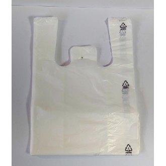 Taška mikrotenová odtrhovací  BÍLÁ ,&shy;10kp - EXTRA pevná,&shy; HDPE,&shy; 100 ks