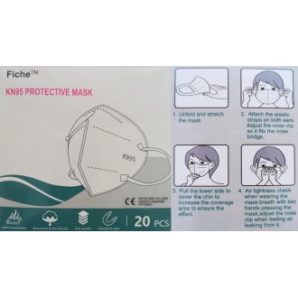 Respirátor FischeTM FFP2 bílý,&shy; balení 20 ks