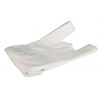 Taška mikrotenová odtrhovací 20kg - EXTRA velká a pevná,&shy; bílá,&shy; HDPE,&shy; 100 ks