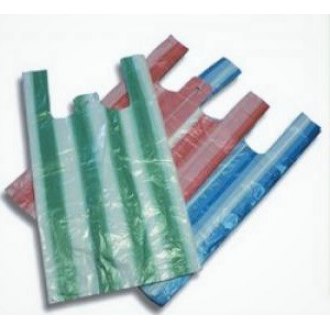 Taška mikrotenová odtrhovací 4kp  - barevné pruhy - tenká- HDPE,&shy; 100 ks