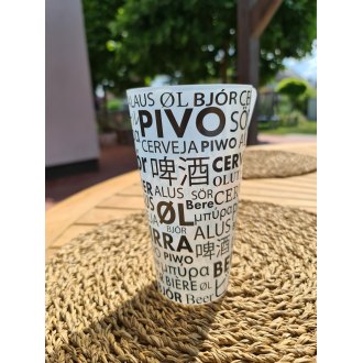 Kelímek PIVO vratný s klipem,&shy; cejch 0,&shy;3  0,&shy;4 a 0,&shy;5lt.