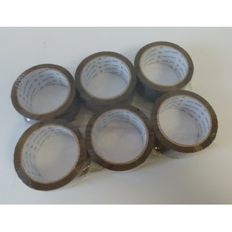 Reas Pack lepící páska,&shy; standard,&shy; hnědá,&shy; 50 mm x 66 m,&shy; 6 rolí