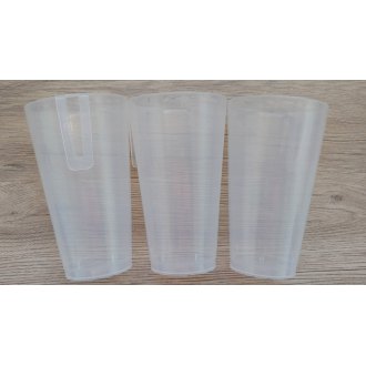 Kelímek TRANSPARENT vratný s klipem,&shy; cejch 0,&shy;3  0,&shy;4 a 0,&shy;5 lt. 